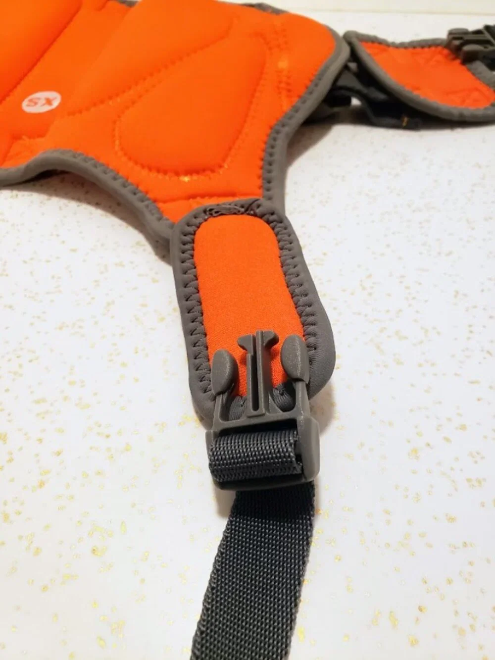 Outward Hound Orange Dog Life Jacket Vest Safety Harness Size XS
